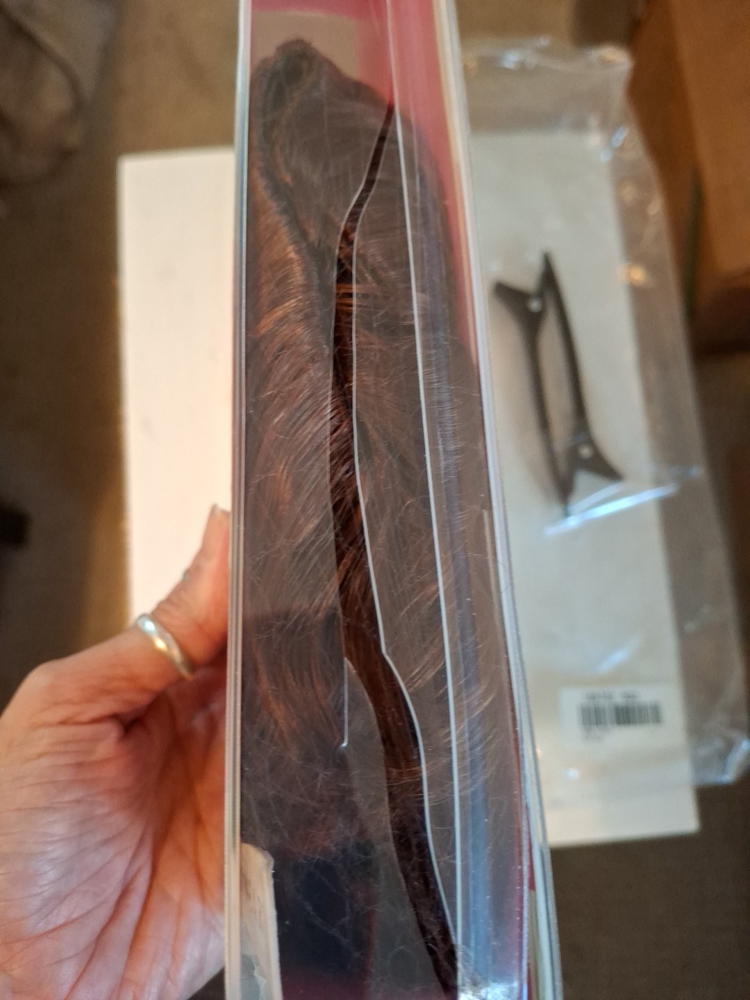 Hair Do Clip On Jessica Simpson Auburn Copper 15″ Wavy Hair Extension Ken Pavès