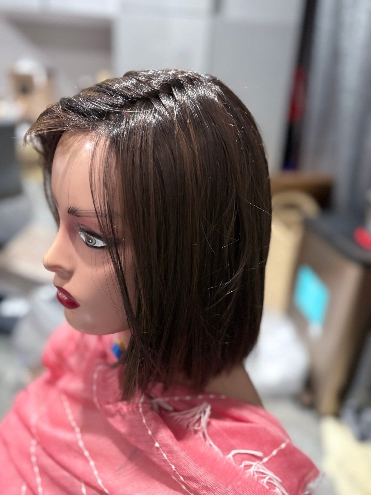 Elle Wille “Lia 2” mono Wig in color Coffee Brown Rooted 6.8.4. New