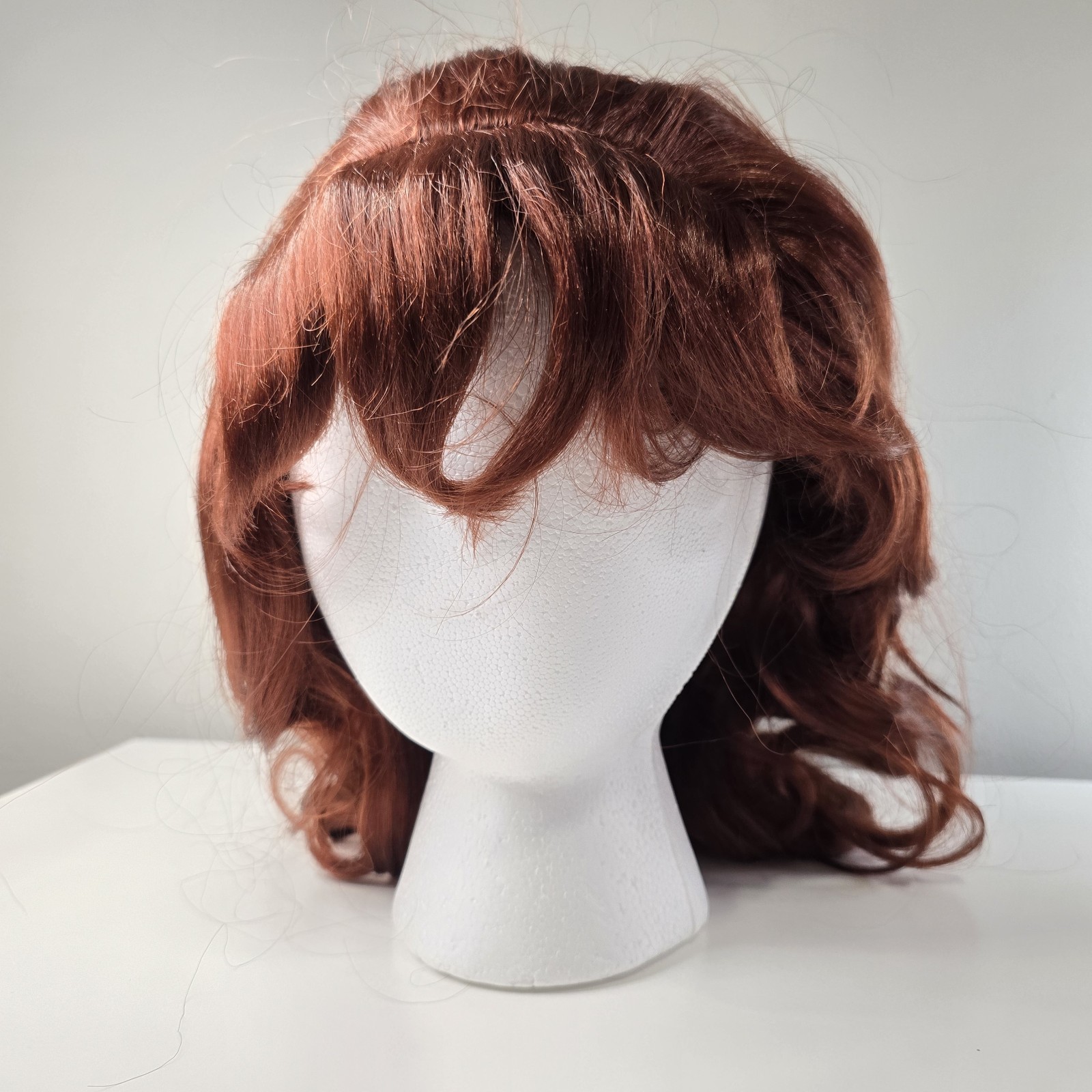 City Costume Wigs Auburn Curly Halloween – Synthetic, Peggy, Non-Flammable NWT