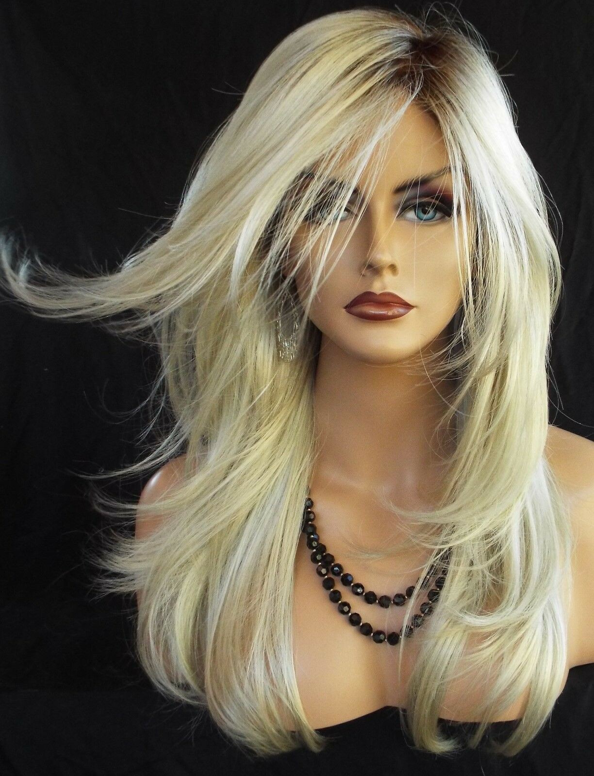 Angelica PM by Noriko Wigs (partial mono) Color CHAMPAGNE ROOTED New Cute Style