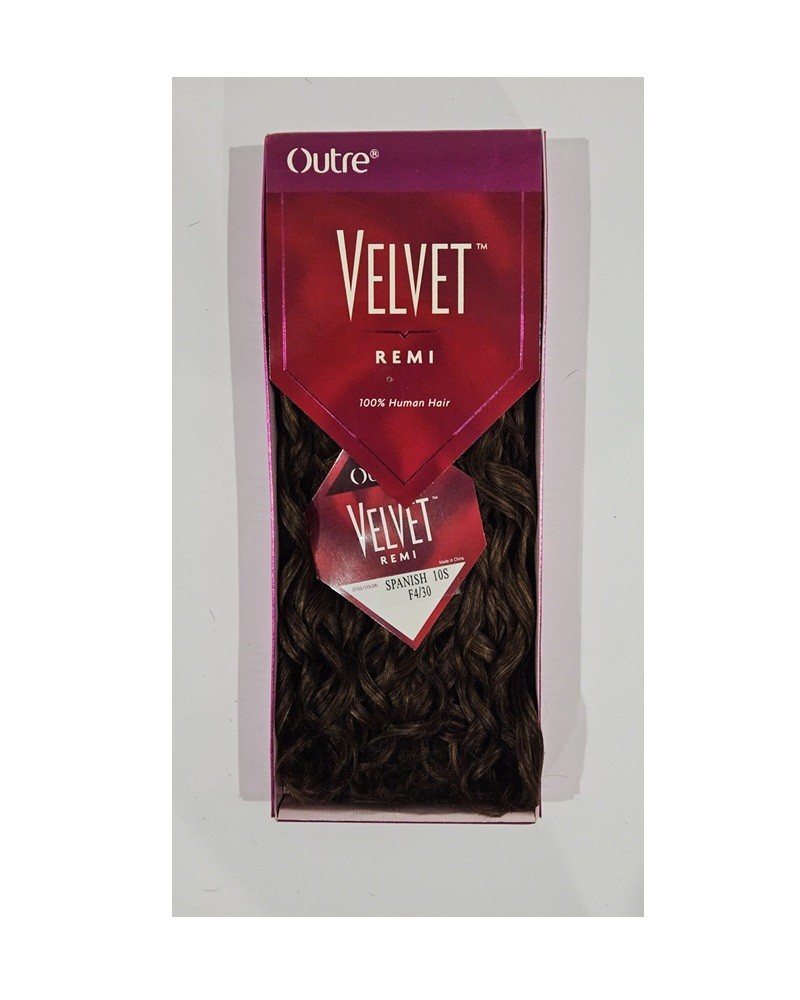 Outre Velvet Remi 10″ 100% Human Hair Spanish 10S F4/30