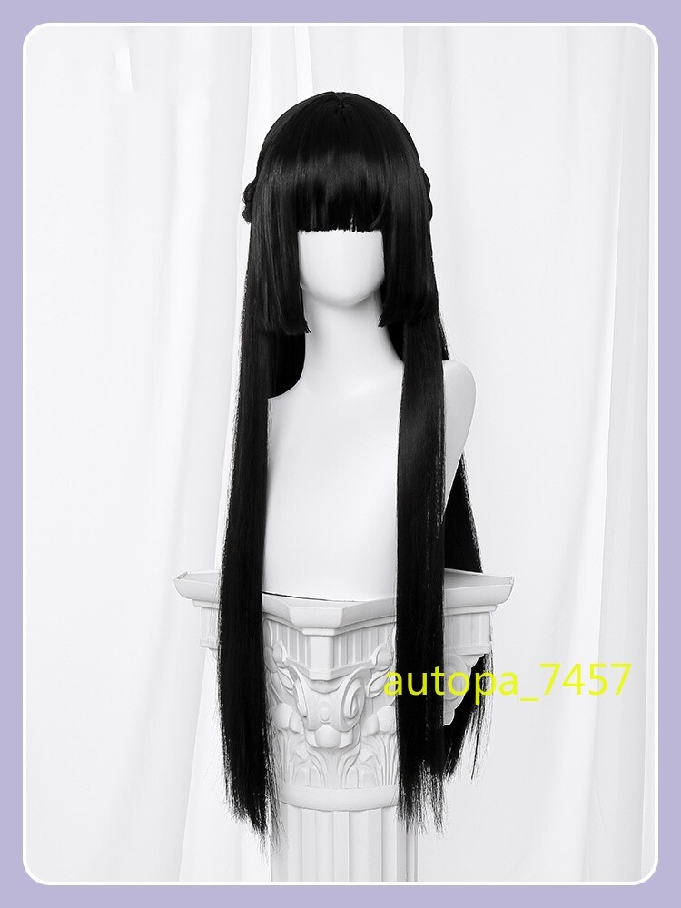 Hoshimi Miyabi Anime Zenless Zone Zero Cosplay Wig Black Straight Hair Wig Gifts