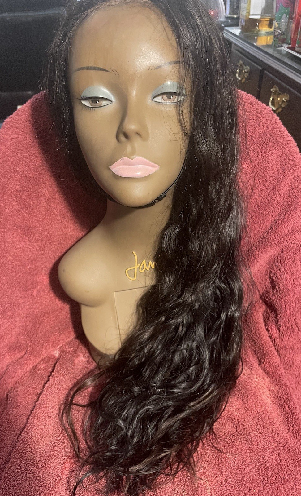 5×5 Raw Custom Indian Lace Closure Wig-26”