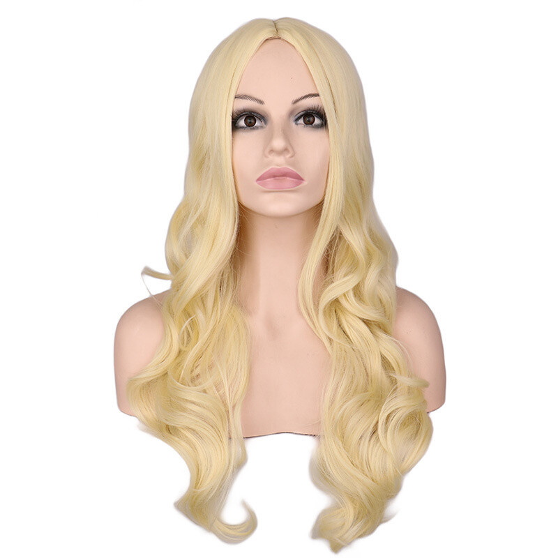 2024 Barbie Cosplay Wig Party Women Heat Resistant Costume Halloween Wigs Blonde