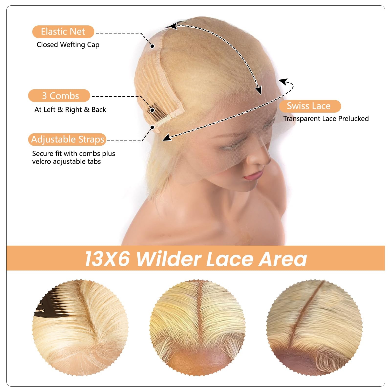 Munx Blonde Human Hair Bob Wig For Black Women Wear And Go Glueless Bob Wig