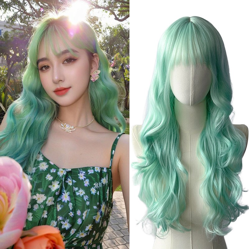 Women Curly Wigs Long Full Hair Girl Universal Cosplay Costume Anime Wave Wig AU
