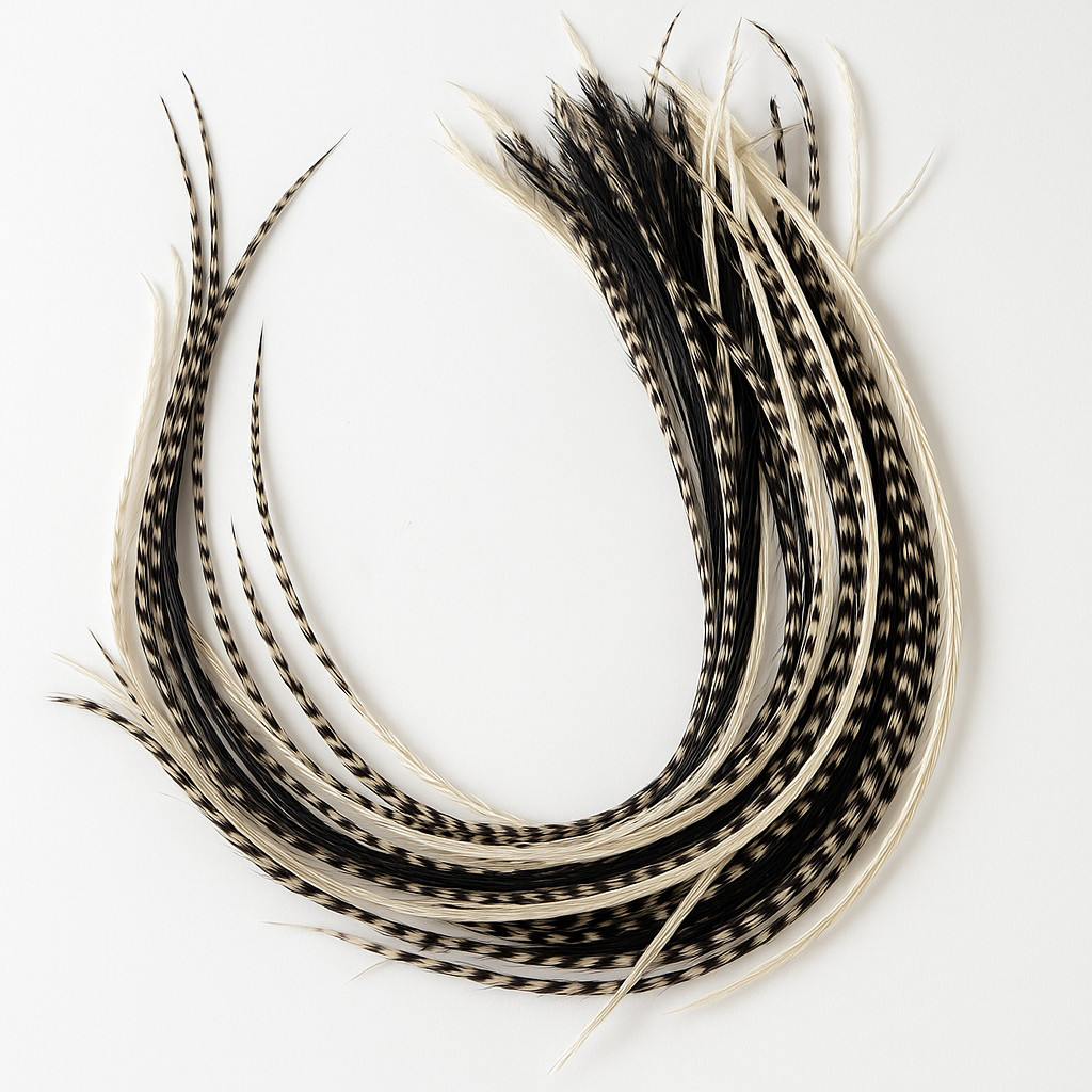 Sexy Sparkles 25 Hair Feathers Extensions Kit, 7″-13″ Rooster Feathers for Hair