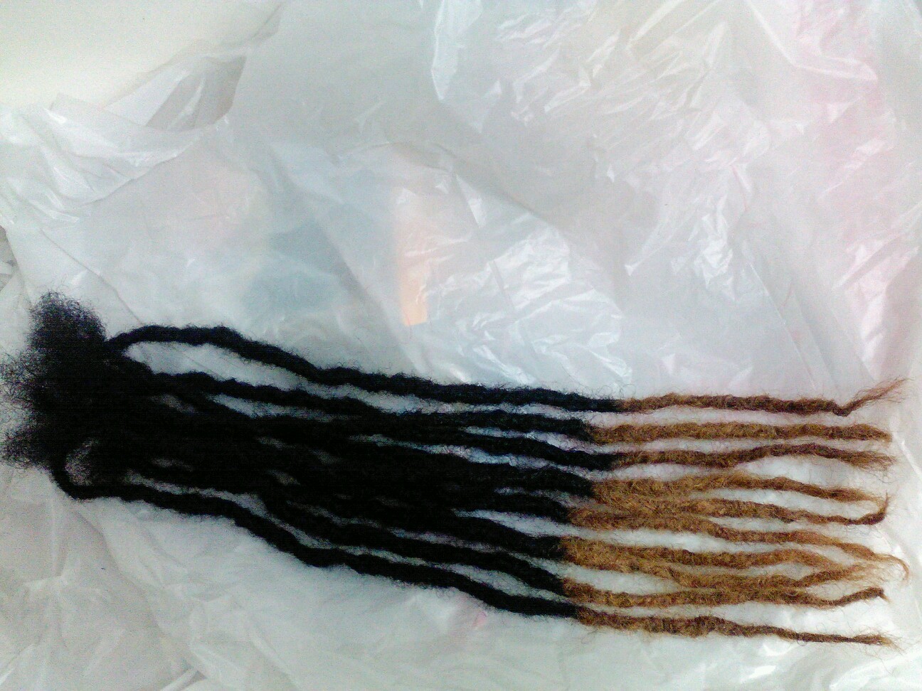 Dreadlocks 100% Human Hair handmade 10 pc 9″, 14″, 20″ ombre 1/4″ 1cm thick.