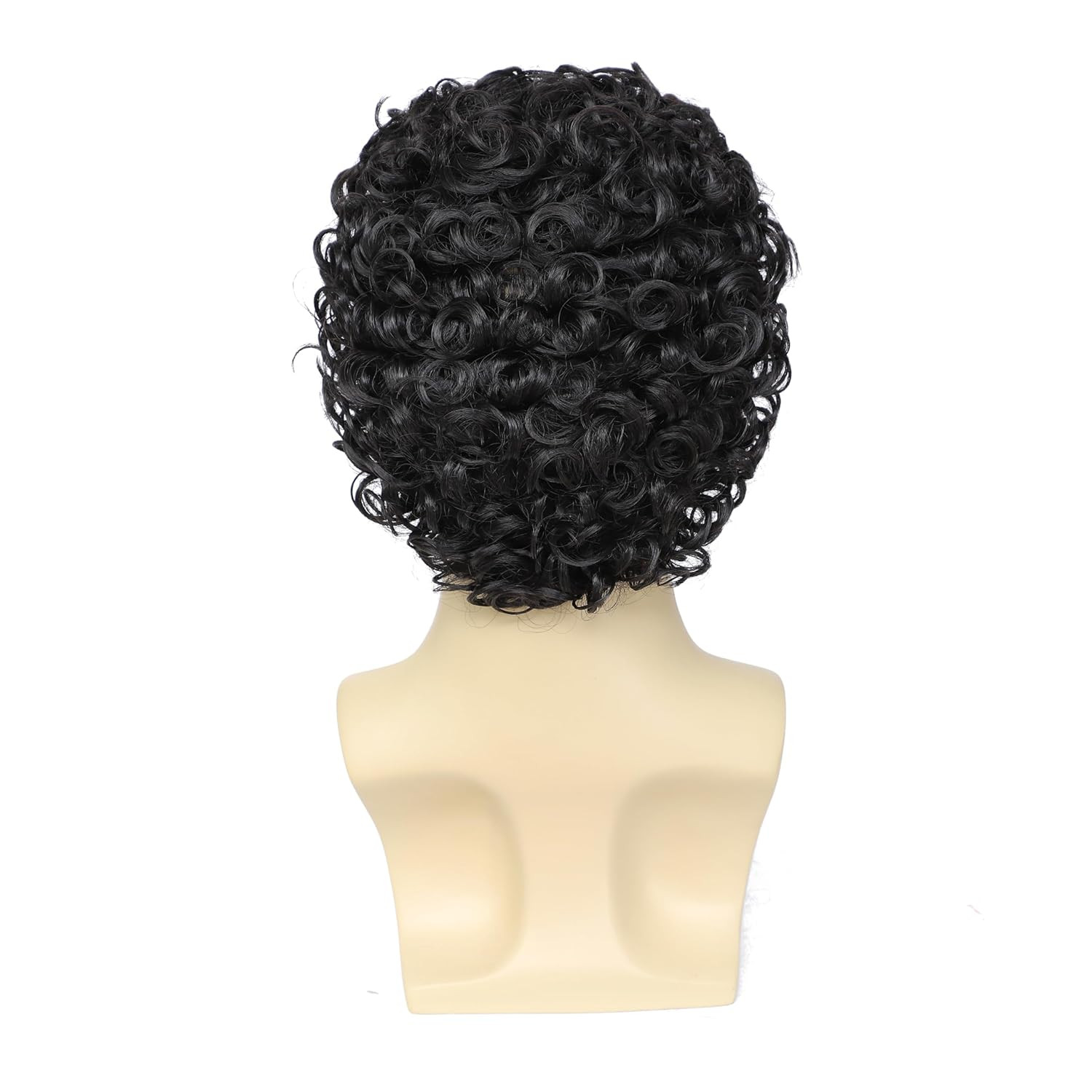 Adequate Men’S Black Afro Wig, 70S 80S Disco Costume Wig, Retro Curly Wig for Ha
