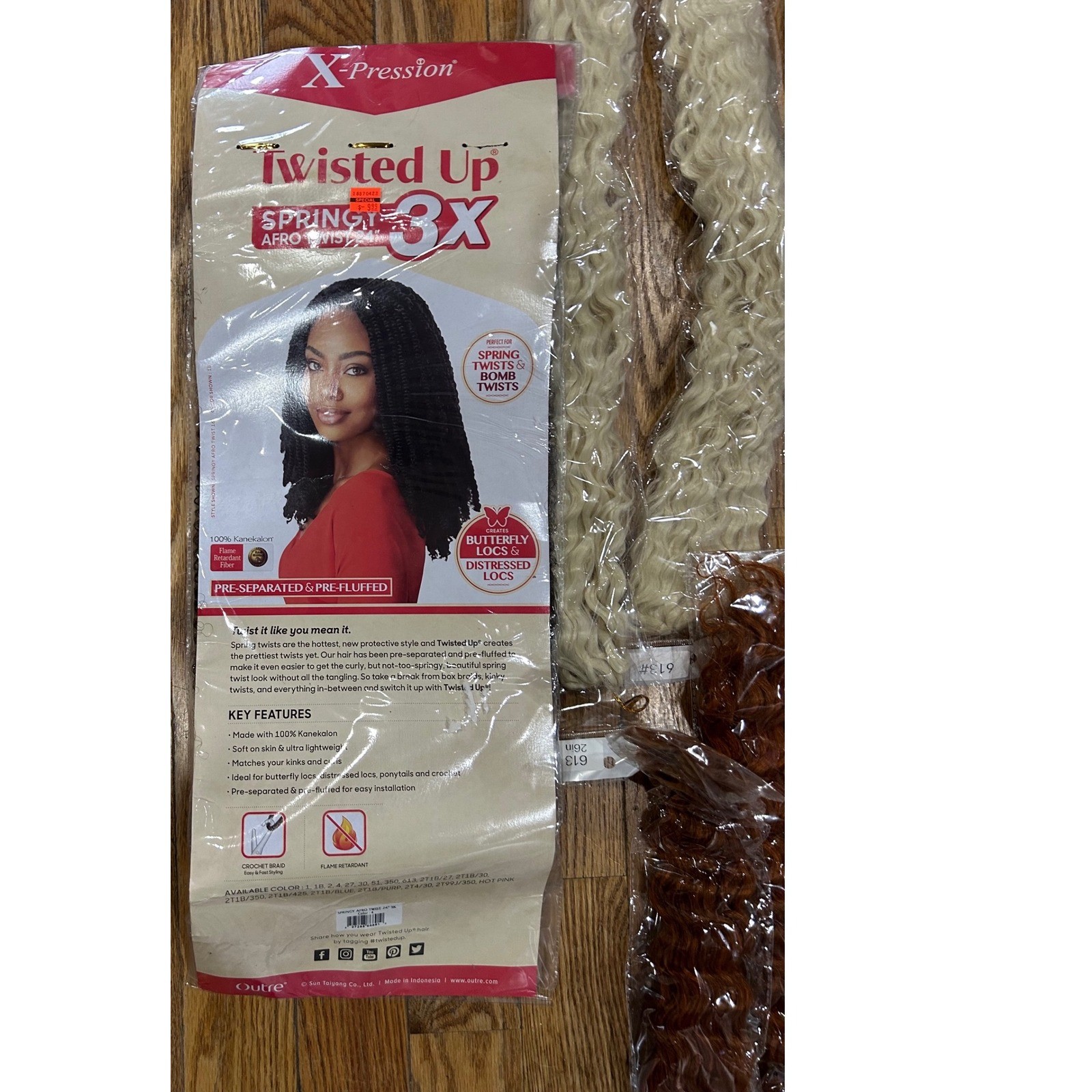 Hair Extensions Assorted Lot of 38 Kanekalon Braiding Hair Styles Brown Blonde
