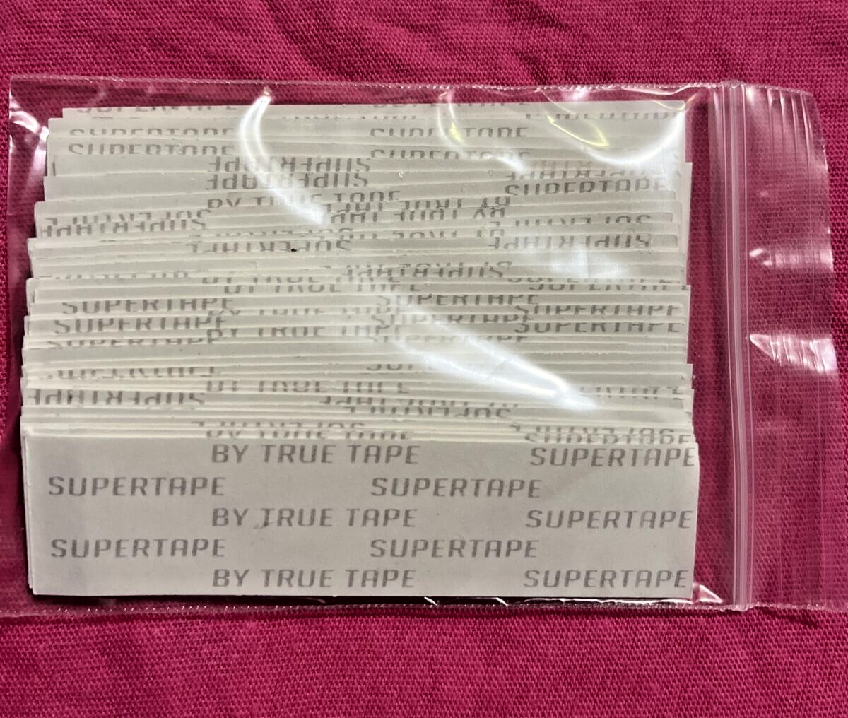 Supertape 1″X 3″Straight Strips Double Sided Tape 36 Pieces ~Lace Wigs,Toupee,Ha