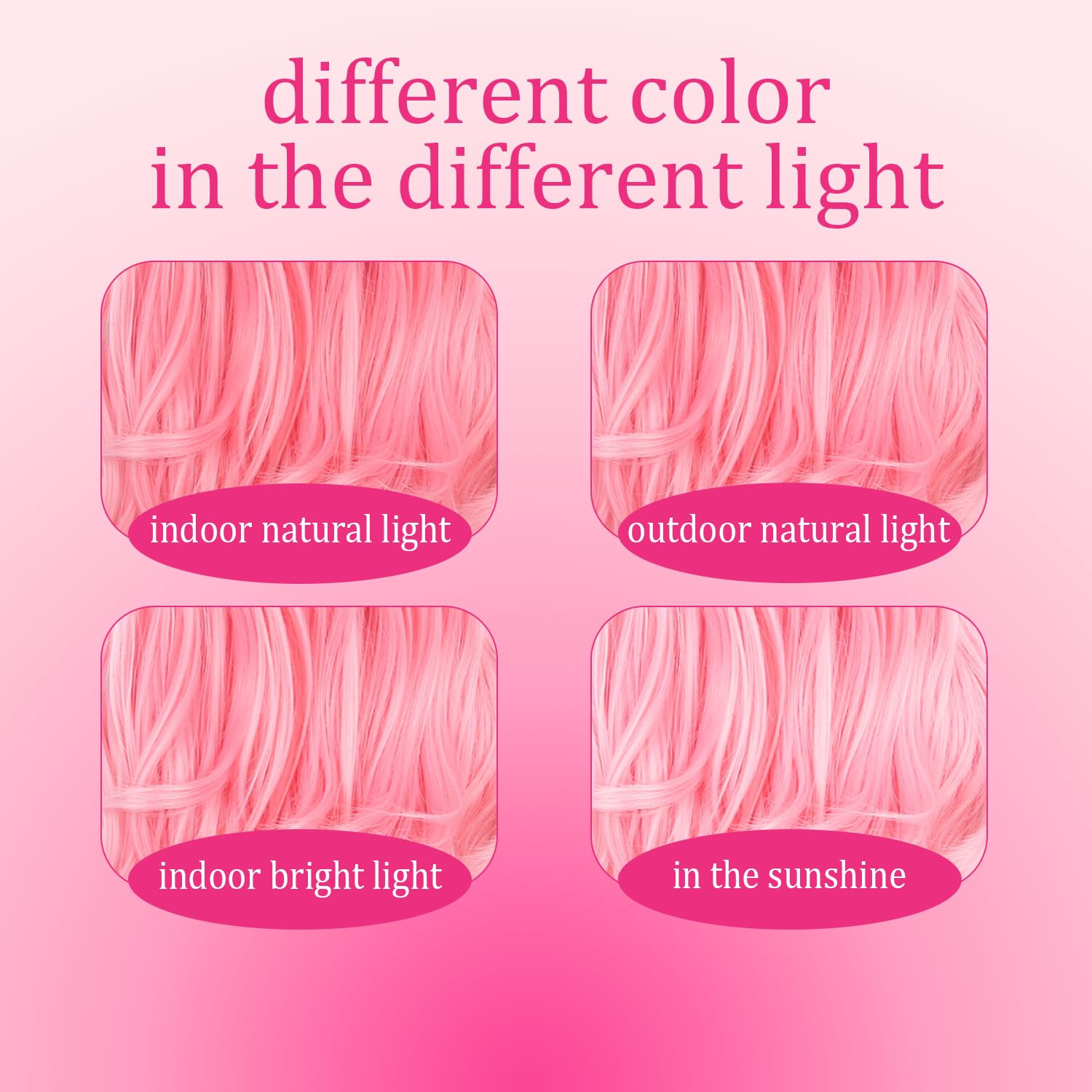 Kids Pink Wig with Bangs Child Pastel Pink Wigs Girls Long Curly Wavy Wig Kid Da