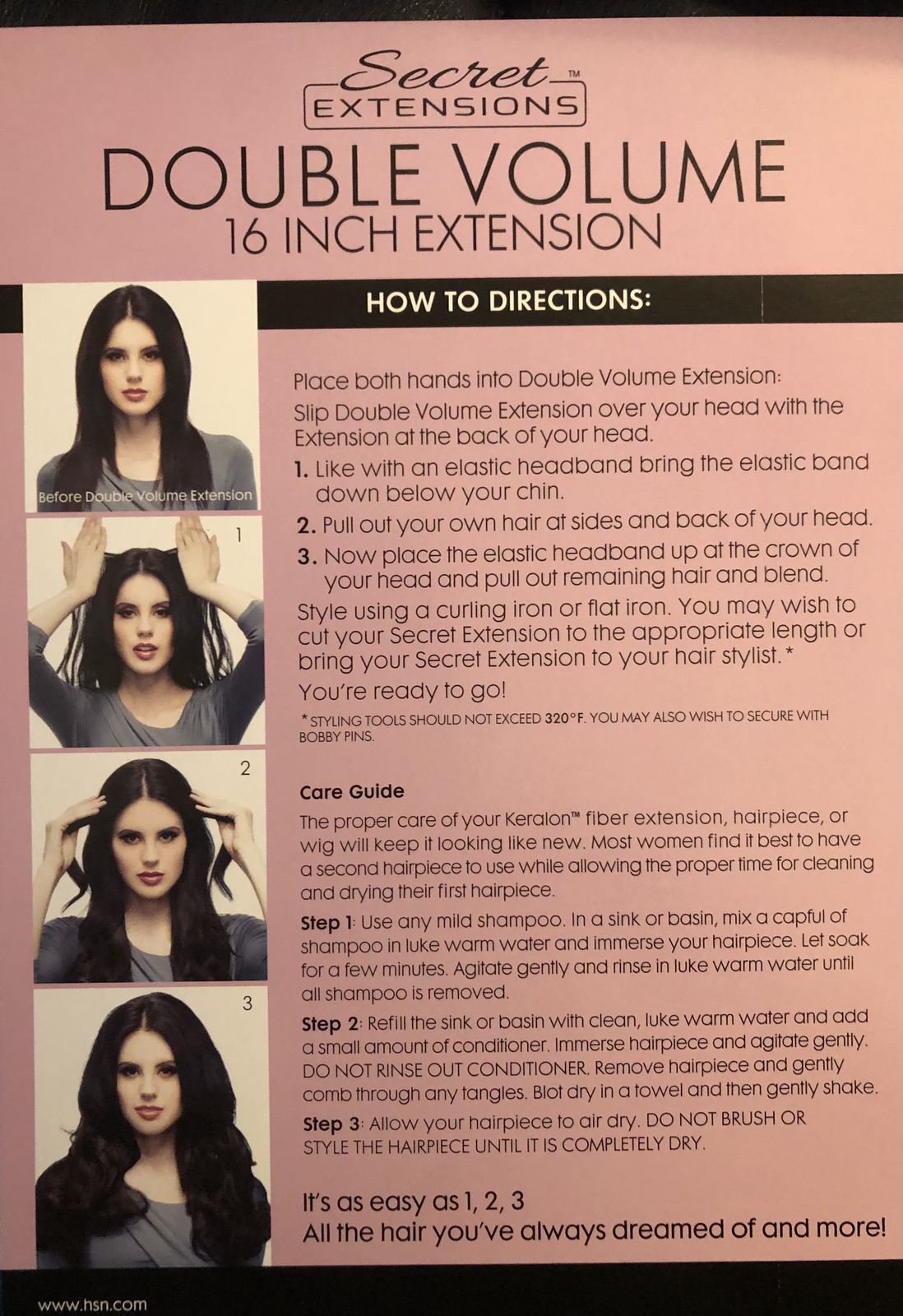 Secret Extensions 16″ Hair Extensions by Daisy Fuentes 6101500 MEDIUM Red Brown