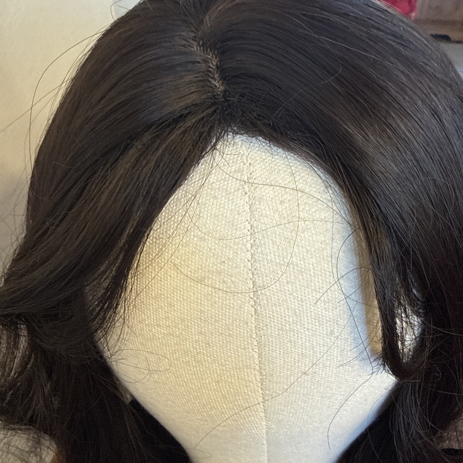 Hairline Lace Frontal Wig 26”So Soft Beautiful Black 1 Front Curtain Bang 271