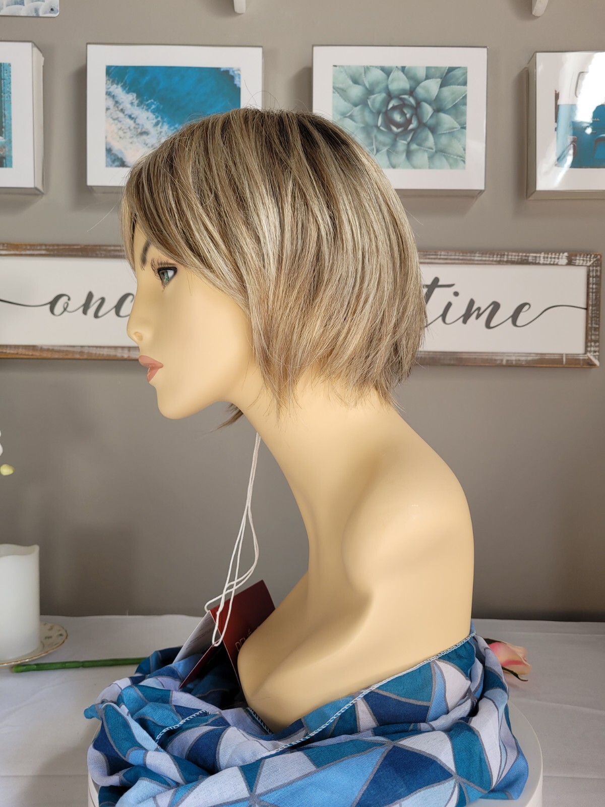 PAX Rene of Paris Short Bob Wig ROSE GOLD-R Medium Gold Blonde Flirty & Sassy 😉