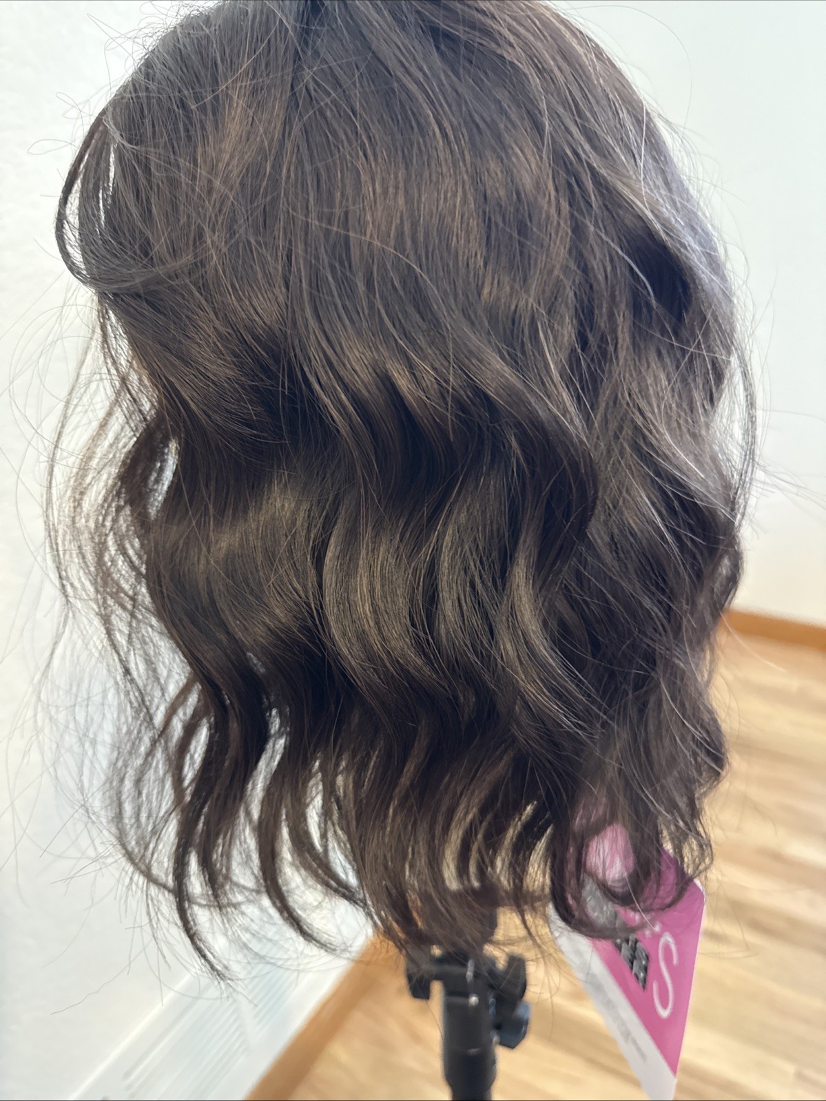 685A Women’s Wig 14 Inch Dark Brown Topper With Five Clips Very Soft