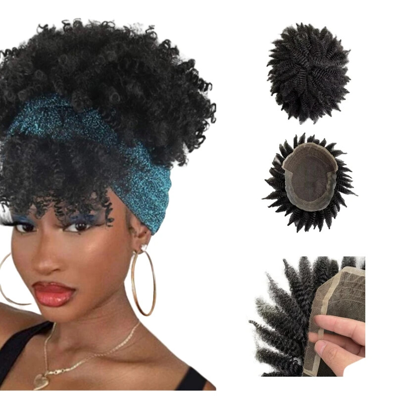 Foxtail Afro Q6 Toupee Lace Unit For Women