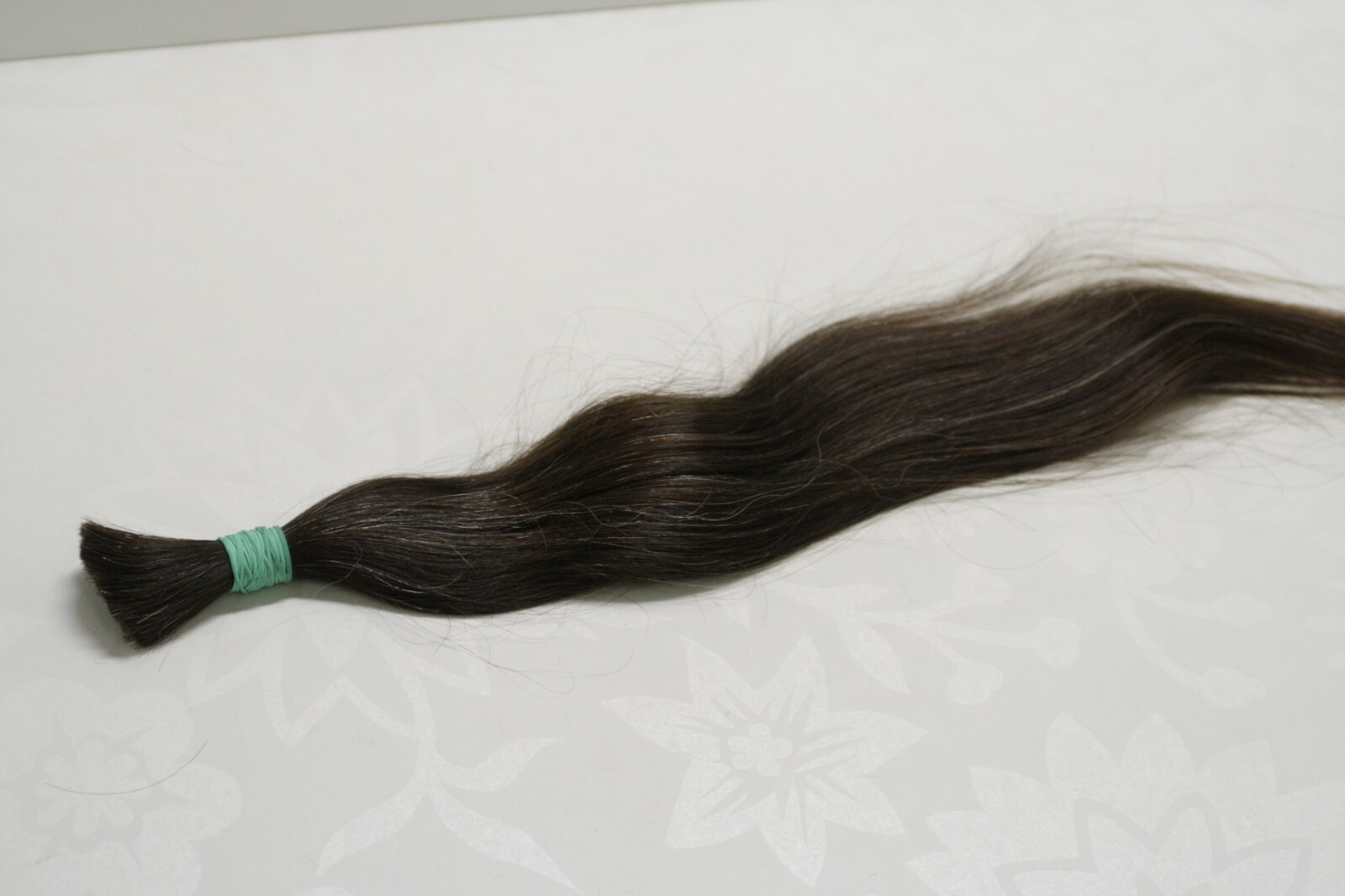 LUX with GRAY THIN Natural Ukrainian Slavic Hair Extension 55cm/21,7″ 54gr/1,9oz