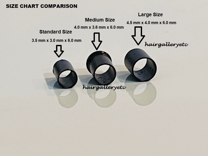 1000 pcs 6mm STANDARD Copper Tube Beads Micro Link Rings for Hair Extension
