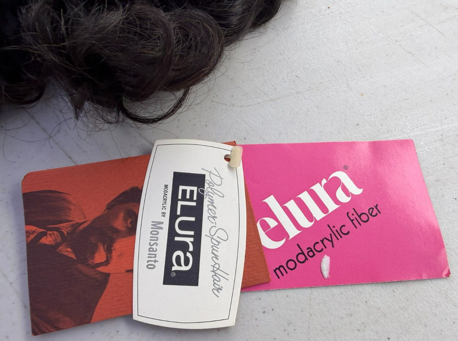 Lot of 5 Vintage Charles Carroll Elura Modacrylic Fiber Curly Wigs Brown Blond