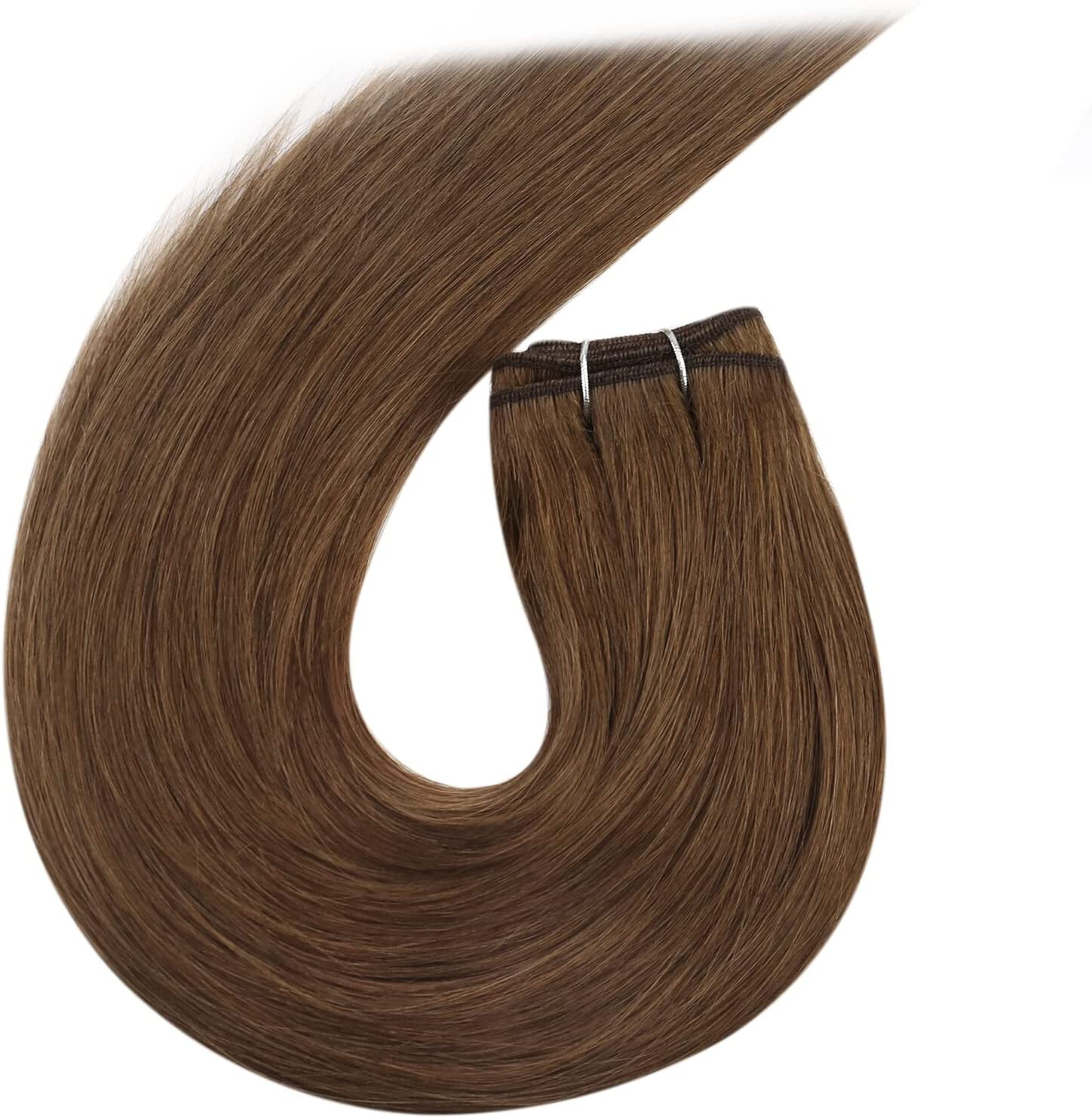 Weft Human Hair Extensions Sew in Wefts Premium Remy Hair Weave Full Head 100gr