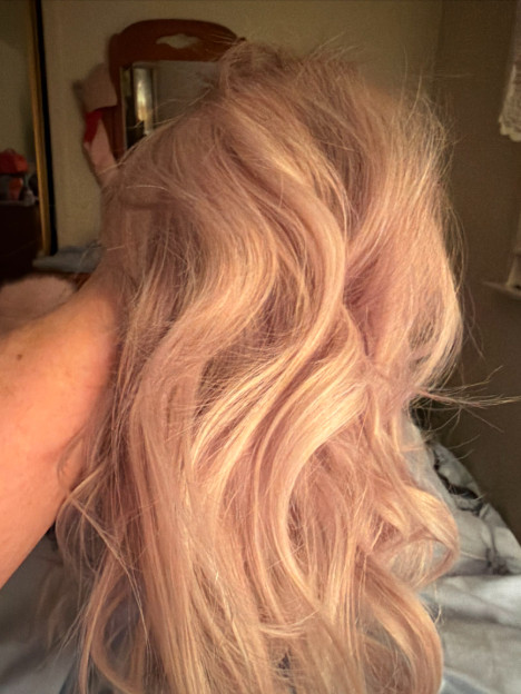 Pink Blonde Wavy Bob Balayage Highlights Wave Lace Front 100% Human Hair Wigs