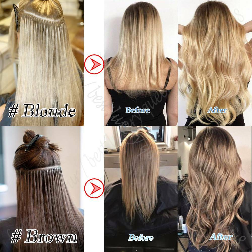 CLEARANCE 100% Remy Human Hair Extensions Nano Ring Loop Micro Bead Hair Thick