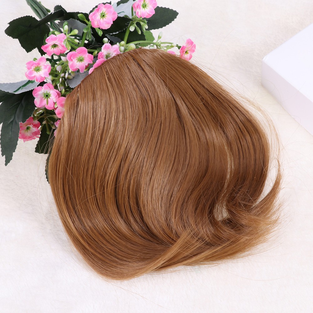 High Temperature Synthetic Fiber Clip in Bangs Front Hair Fringe Hair Extensions