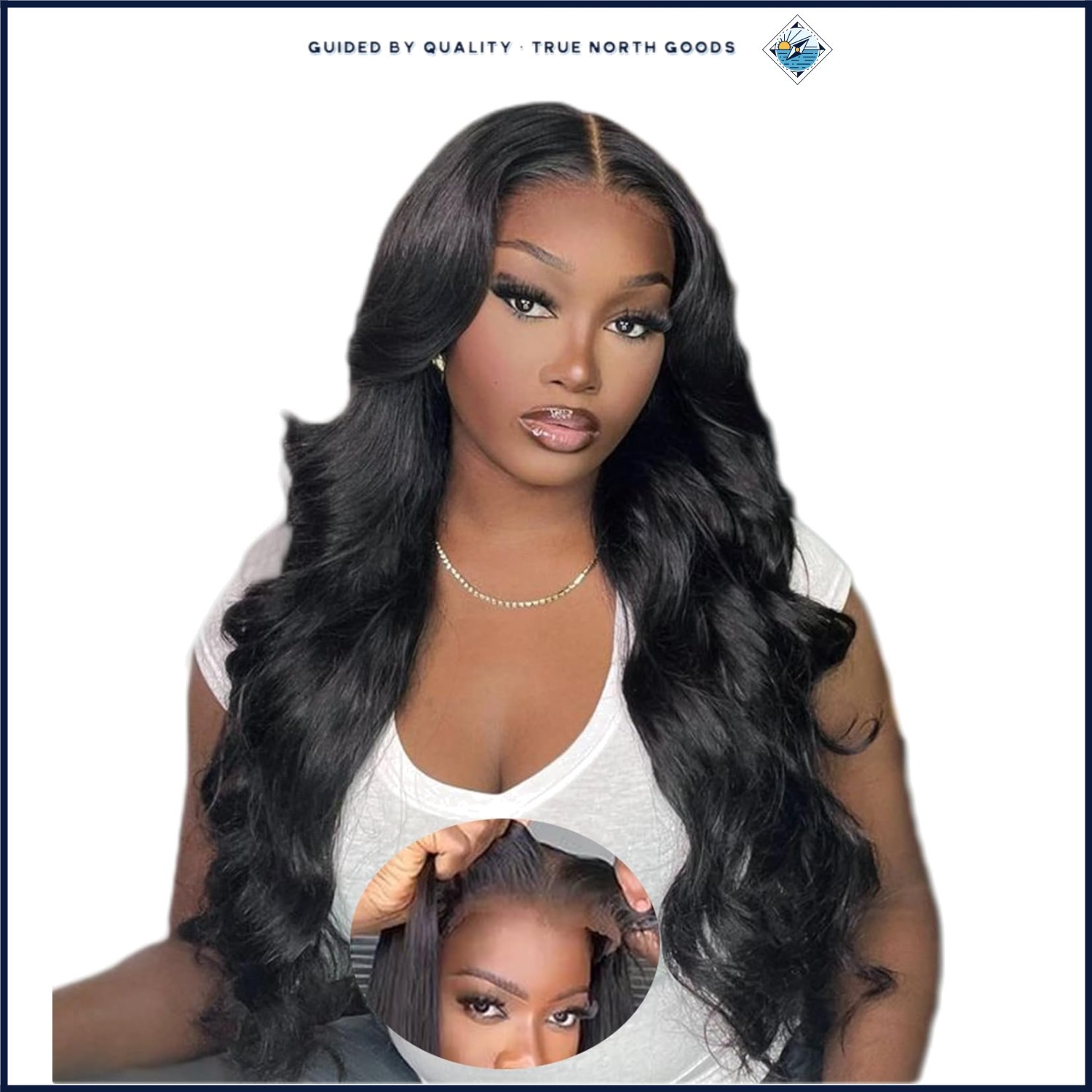 Pre Plucked Body Wave Wig 24 Inch, Ideal for Casual and Formal Events