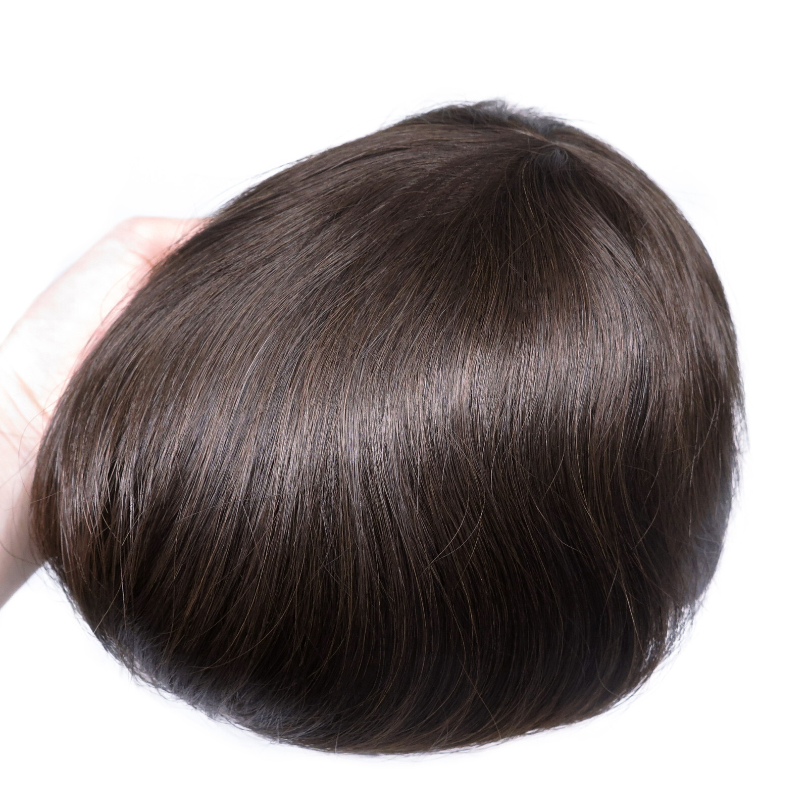 European Virgin Hair System Toupee Injection Skin Hairpieces Real Mens Wig #2