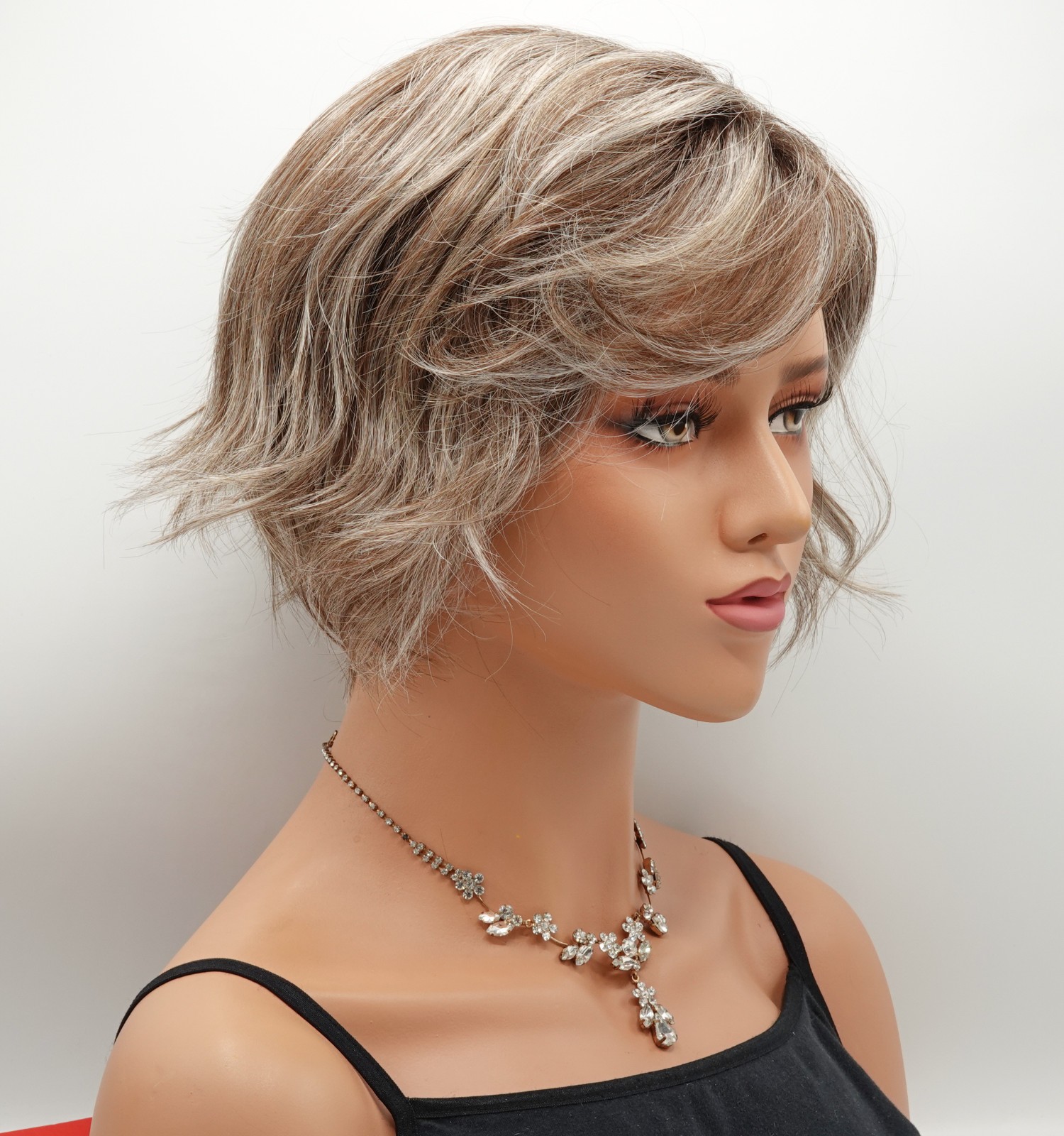 COOKIE Wig ELLEN WILLE Dark Sand Frosted, CLEARANCE HeatFriendly, Mono Part+Lace