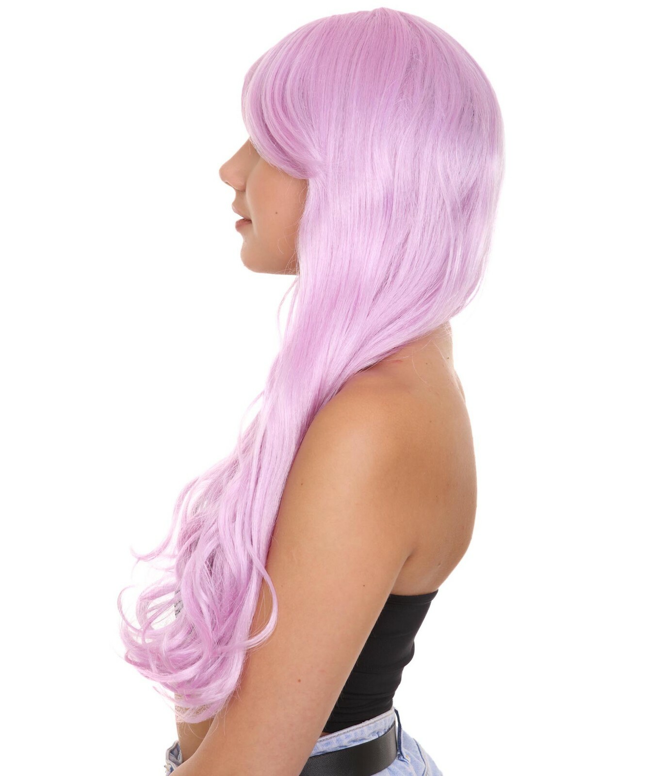 Long Curly Wig | Women’s Purple Wig | Premium Breathable Capless Cap HW-1610A