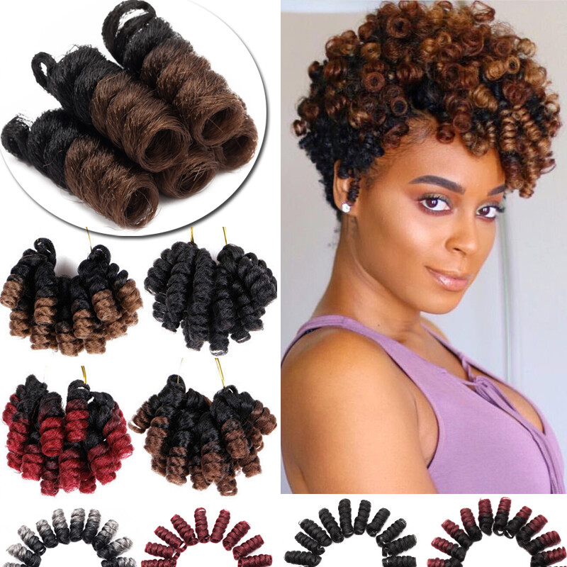 Kinky Bounce Crochet Jumpy Wand Curly Wand Braids Hair Jamaican Bounce Twist 2″