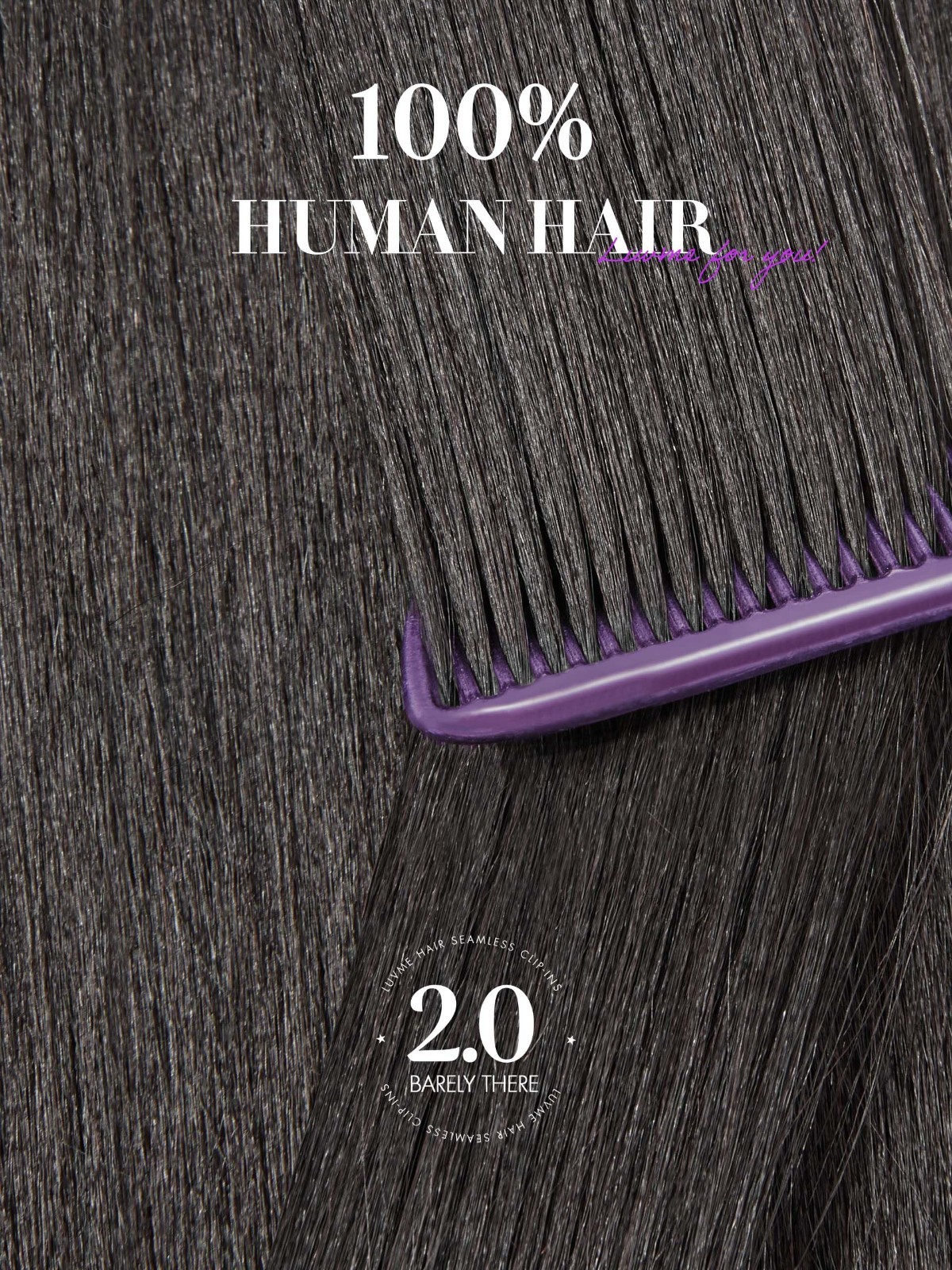 Invisible Yaki Straight Clip-In Hair Extensions, 18″ 220g, Real Human Hair, 12 P