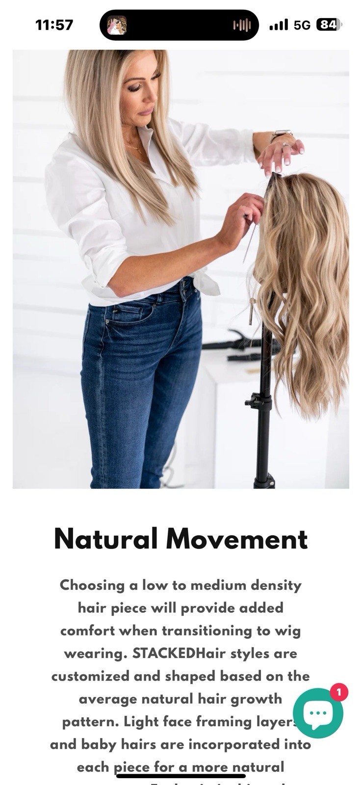 Human Hair Wig By Stacked Hair Wig Light Ash Blonde Natural Lace Front.