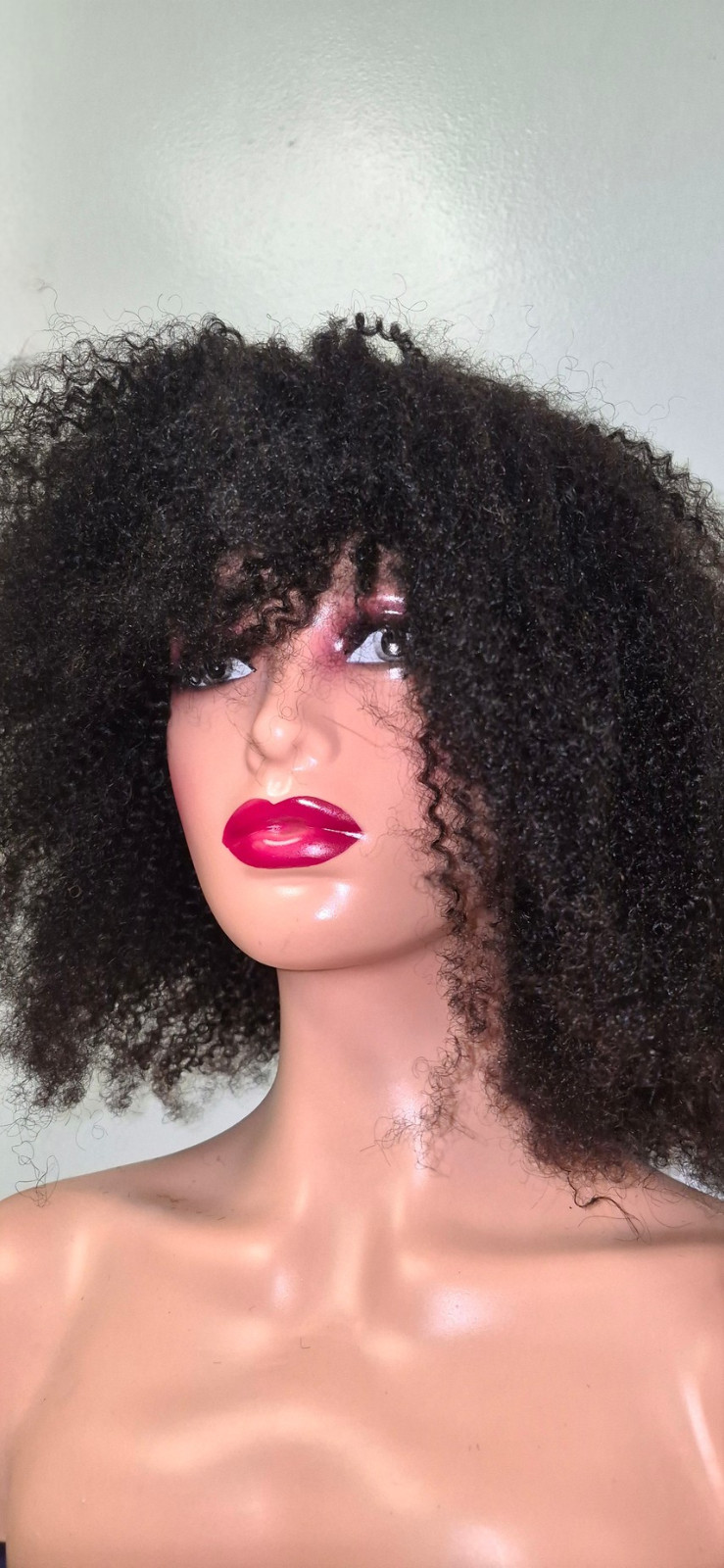 Black Afro Wig 14 Inch 200% Density