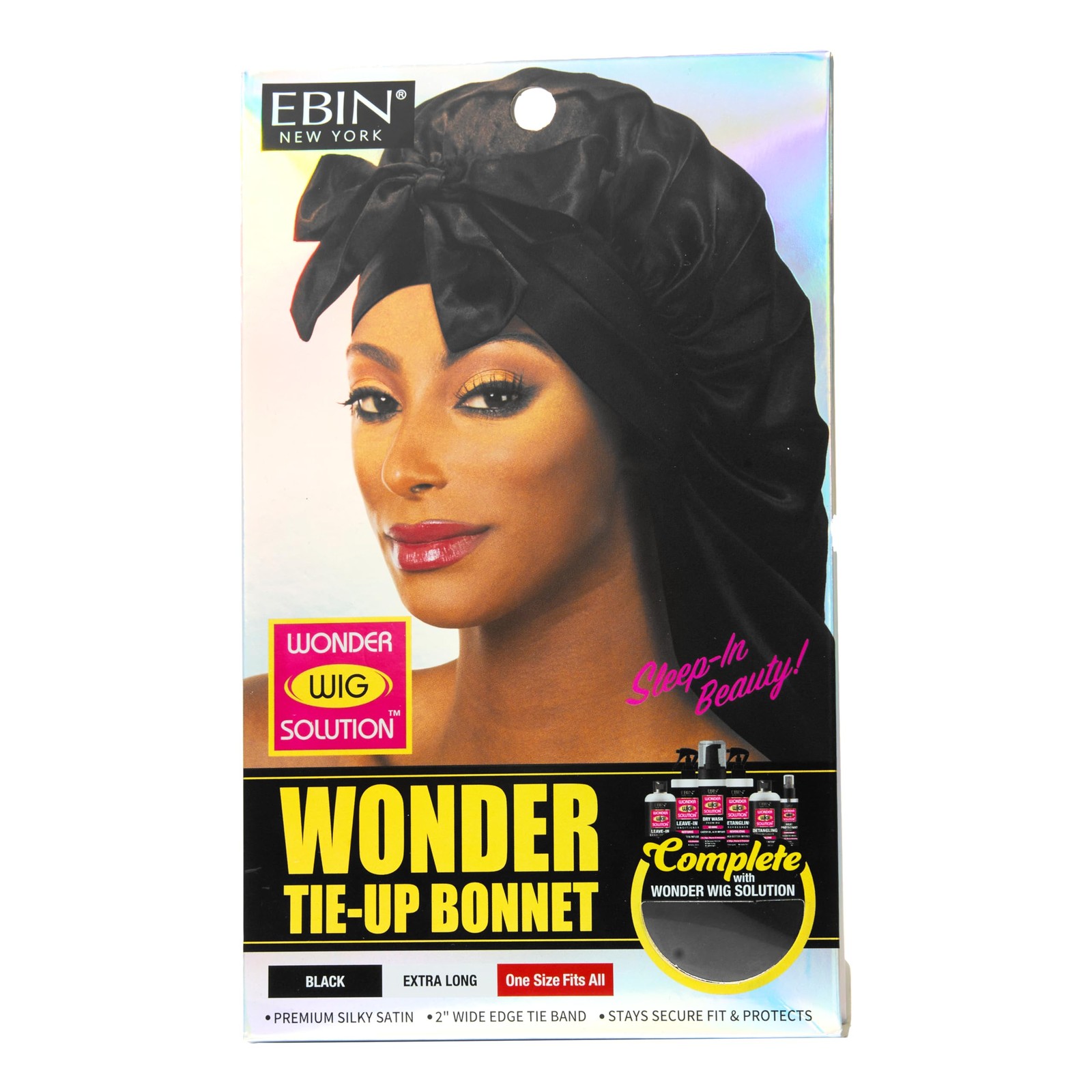 EBIN NEW YORK Wonder Wig Solution Tie-Up Bonnet X-Long – X-Long, No Color