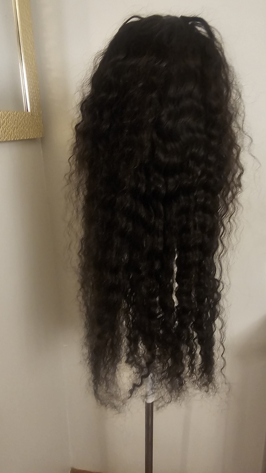 High Quality regular 24 ” waterwave 100% Virgin Human Hair Lace front Wig. 13×6
