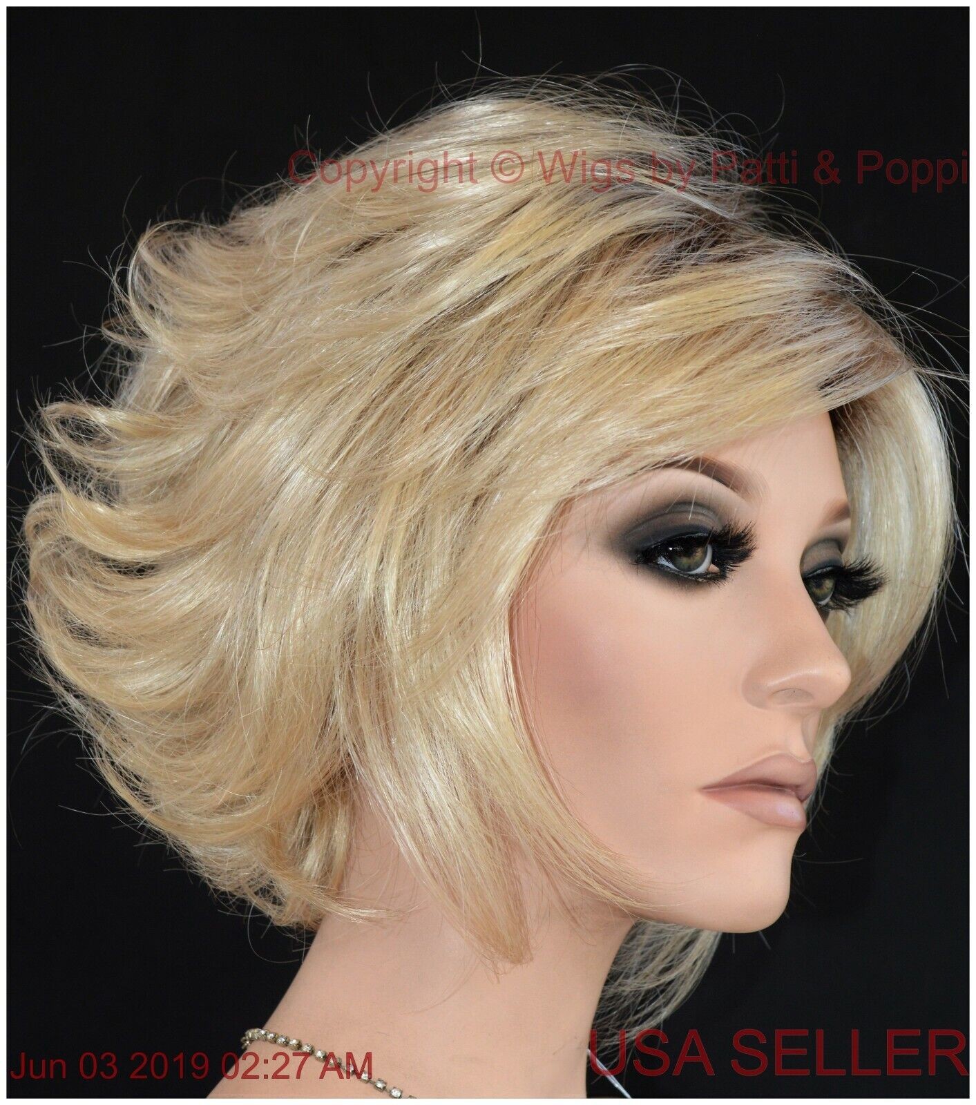 Charlotte Tressallure Rooted Blond Silky Sand tousled Bob TIMELESS STYLE -1