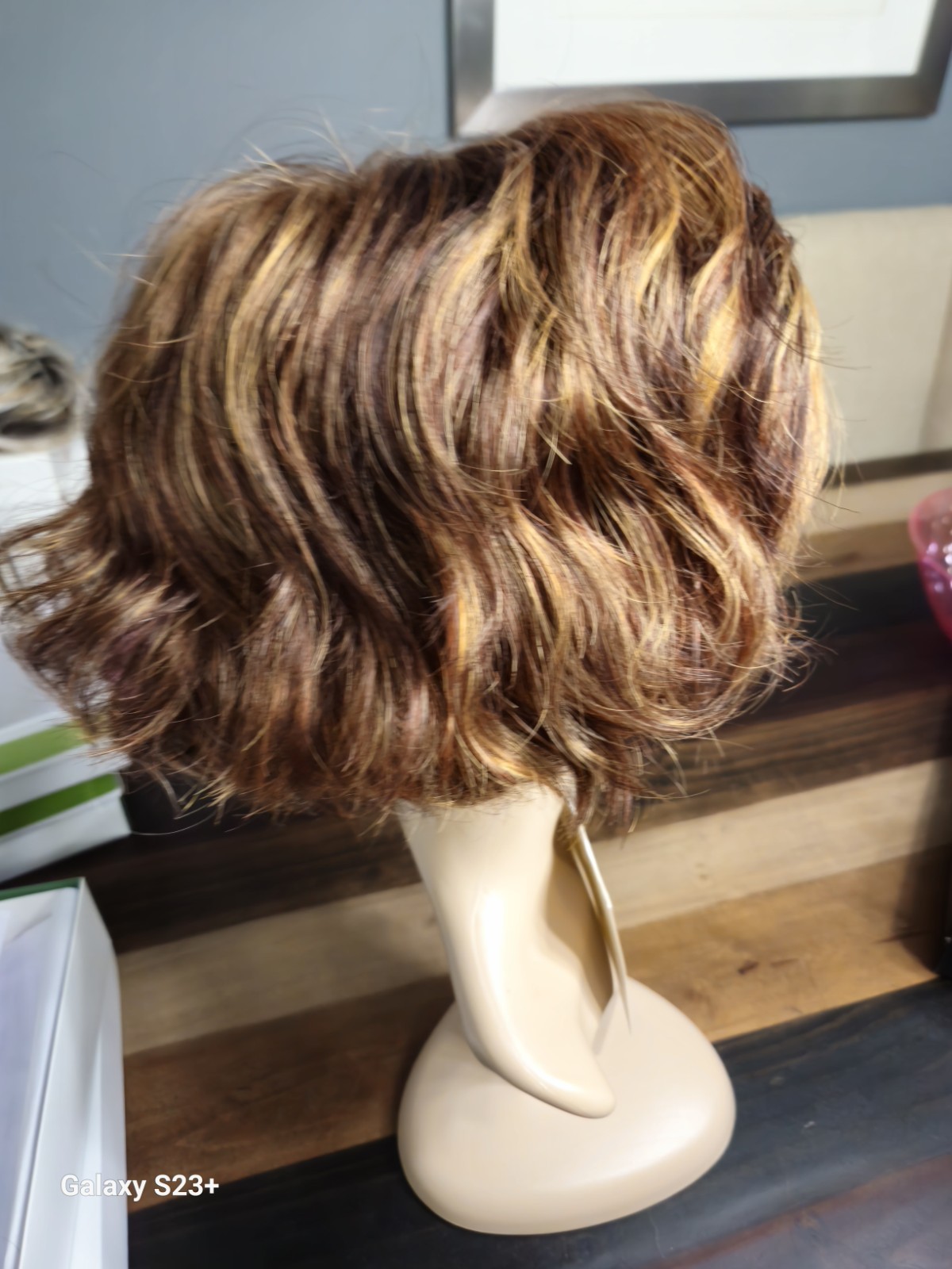 Estetica Designs Meg Synthetic Wavy Bob Wig Basic Cap R32/33/40FRed W/ Lace Frnt