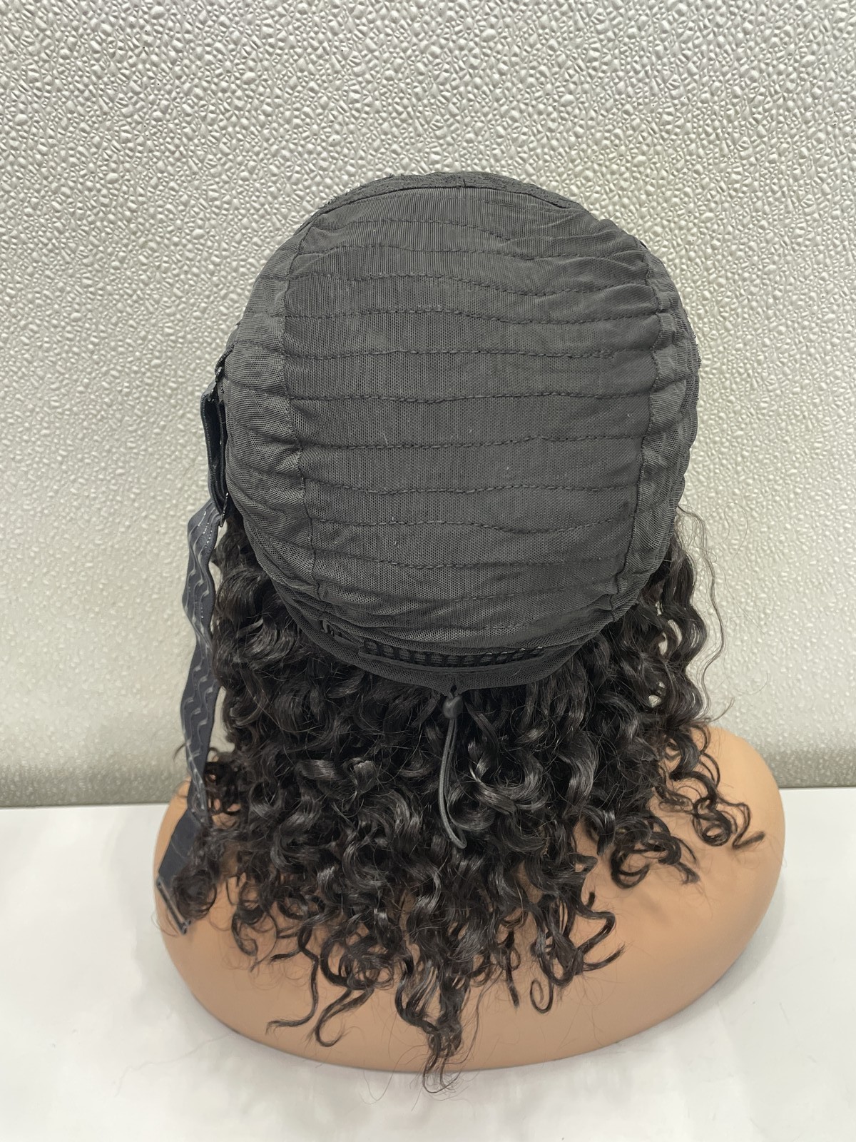 ISee Water Wave Natural Black Human Hair Half Wig 16″, Beginner Friendly