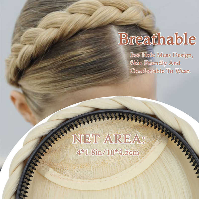 Braid Headband Instant Secret Hair Bangs With Headband Braid Hair French Fringe