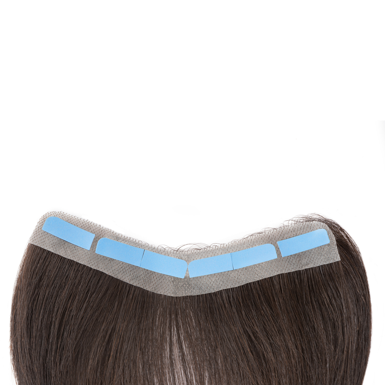 Mens Toupee Human Hair Replacement System V-loop Super Thin PU Skin Hairpiece US