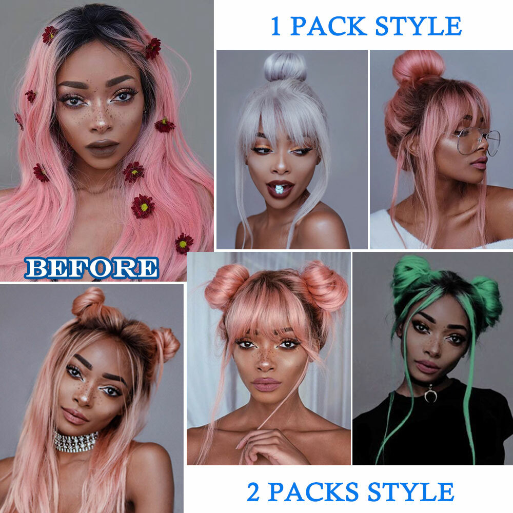 Extra Thick Bun Messy Scrunchie Extensions Real Natural as Human Hair Piece US D