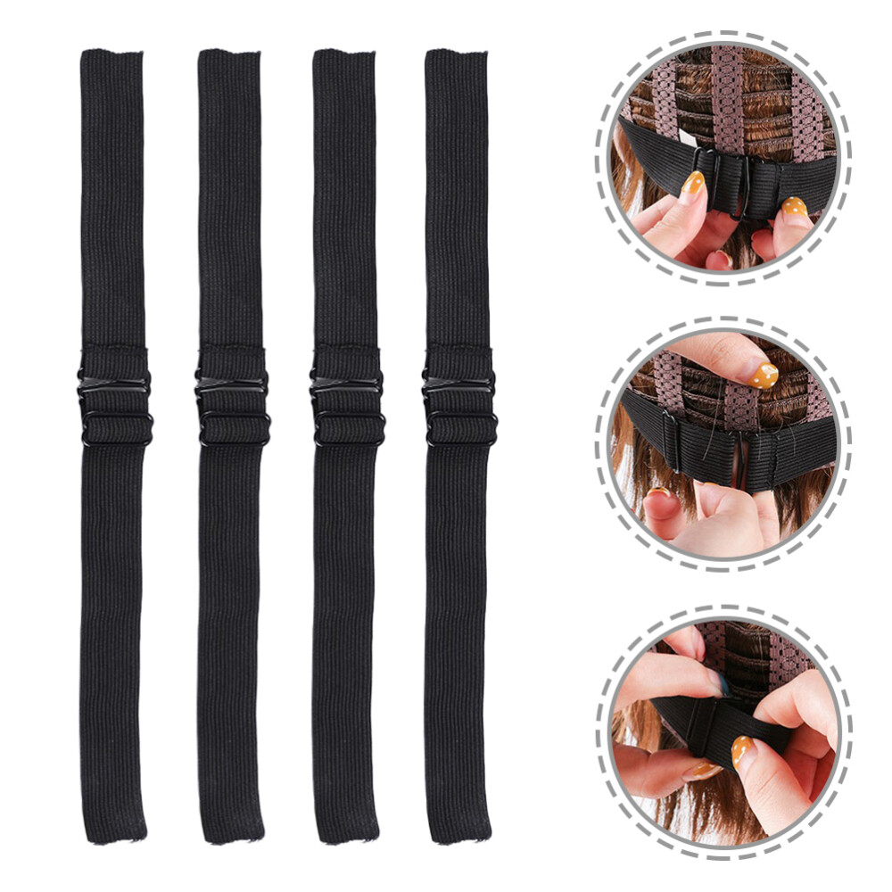 4PCS Elastic Band for Wig adjustable wig strap adjustable wig band Diy Wig