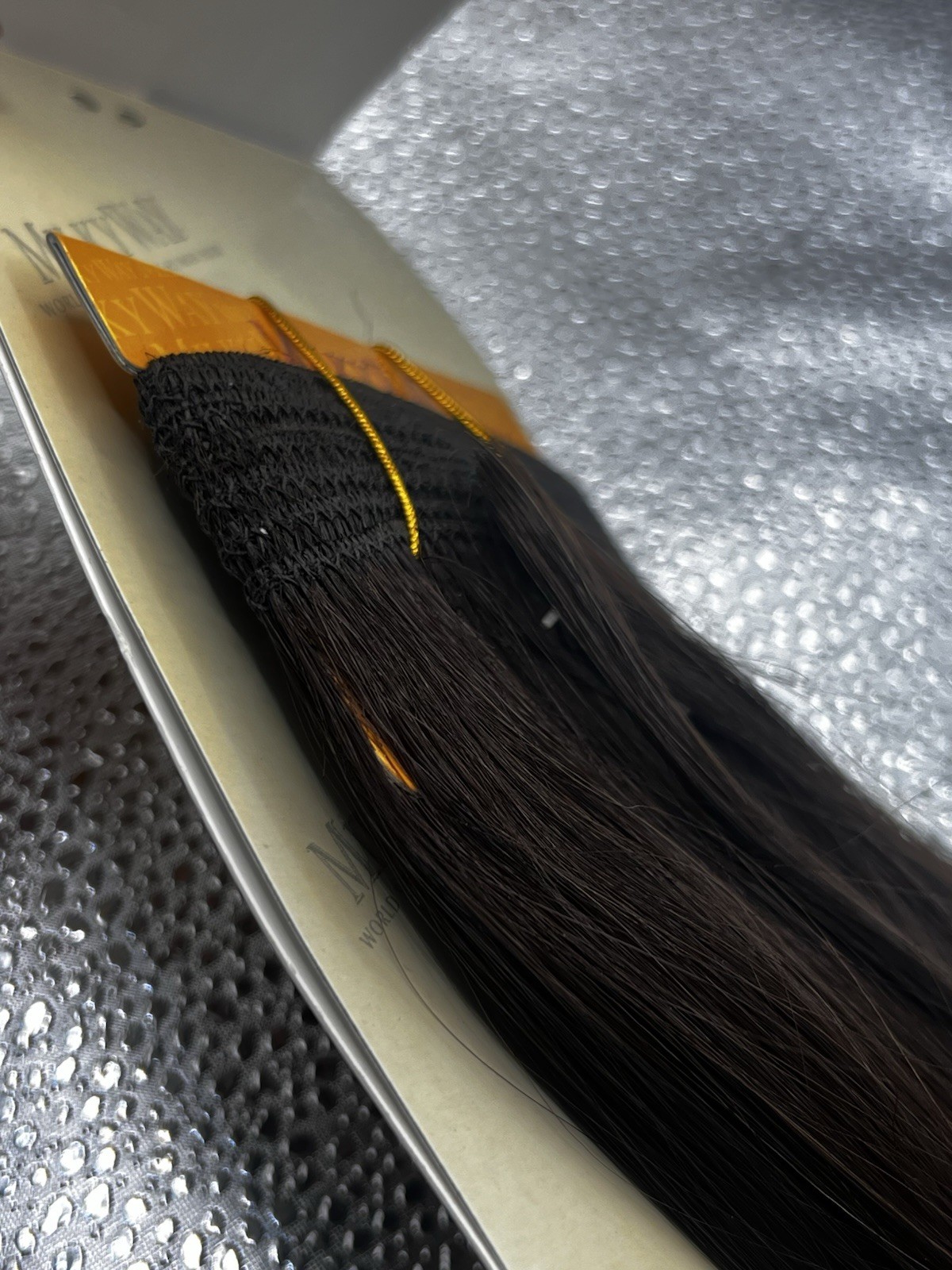Milky Way Yaky Straight Weave 12” Color 2 Off Black 100% human hair 1/2 Pack