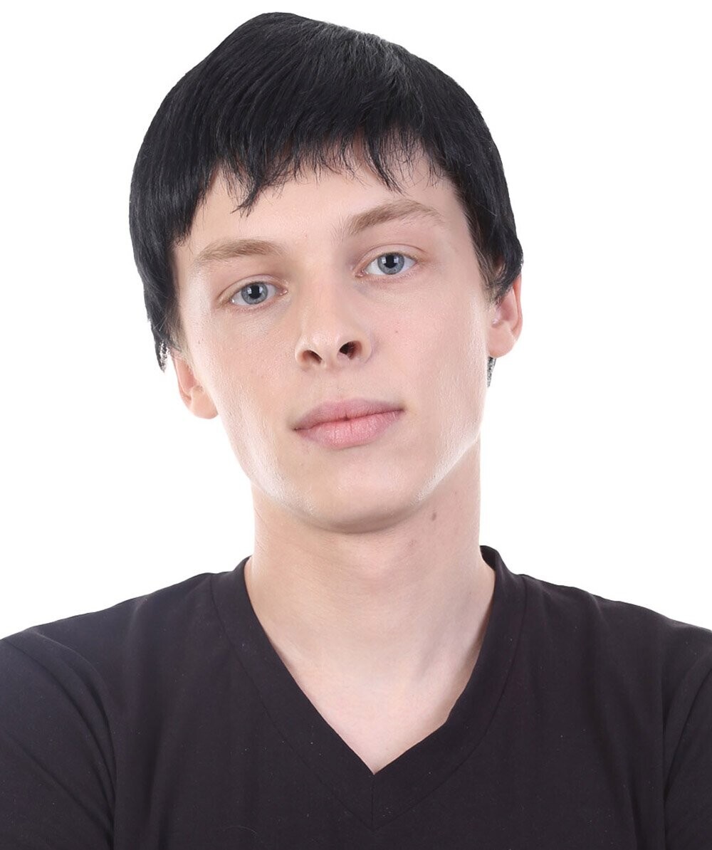 Adult Men’s Movie Wig, Black TV/Movie Wigs, Premium Breathable Capless Cap