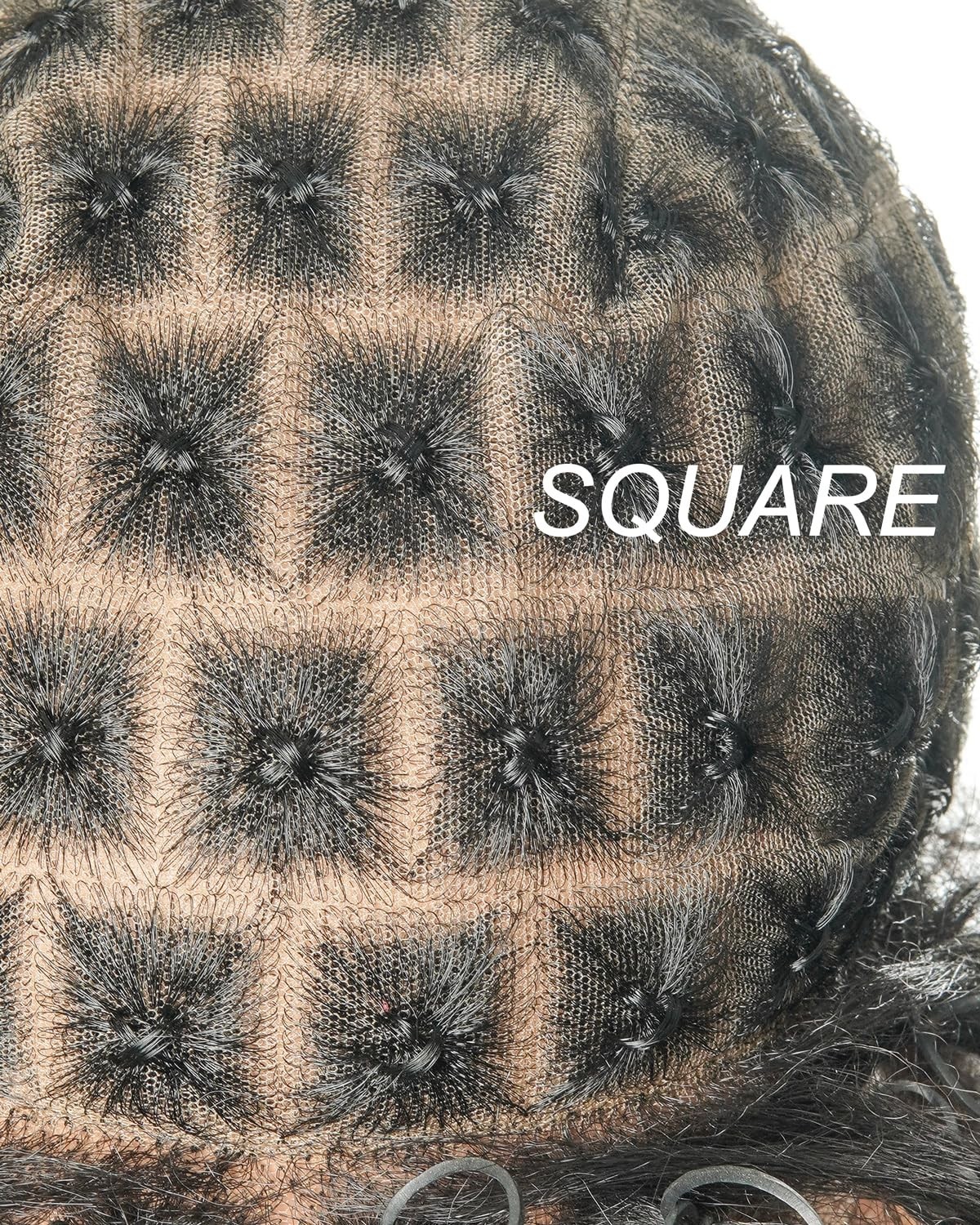 HD Full Lace Wig Cap with Human Hair Baby Hair 13×1 Hand-Tied Lace Area Glueless