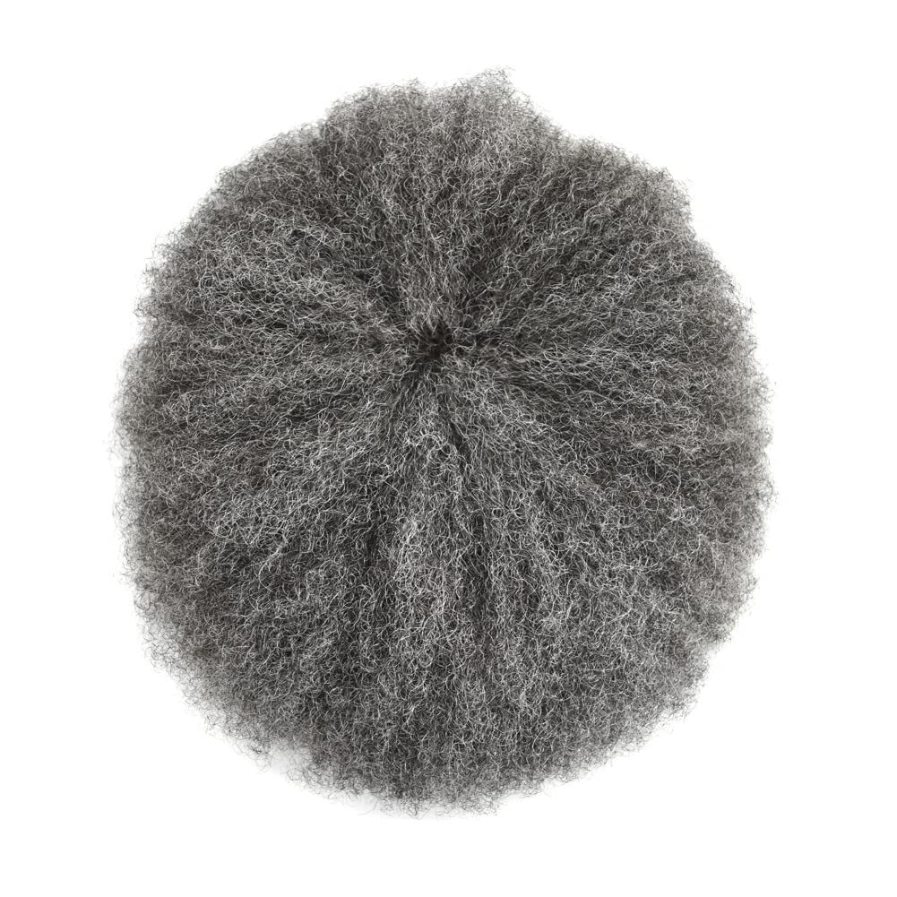 Full Lace Afro Curl Mens Toupee African American Human Hair Curly Systems US