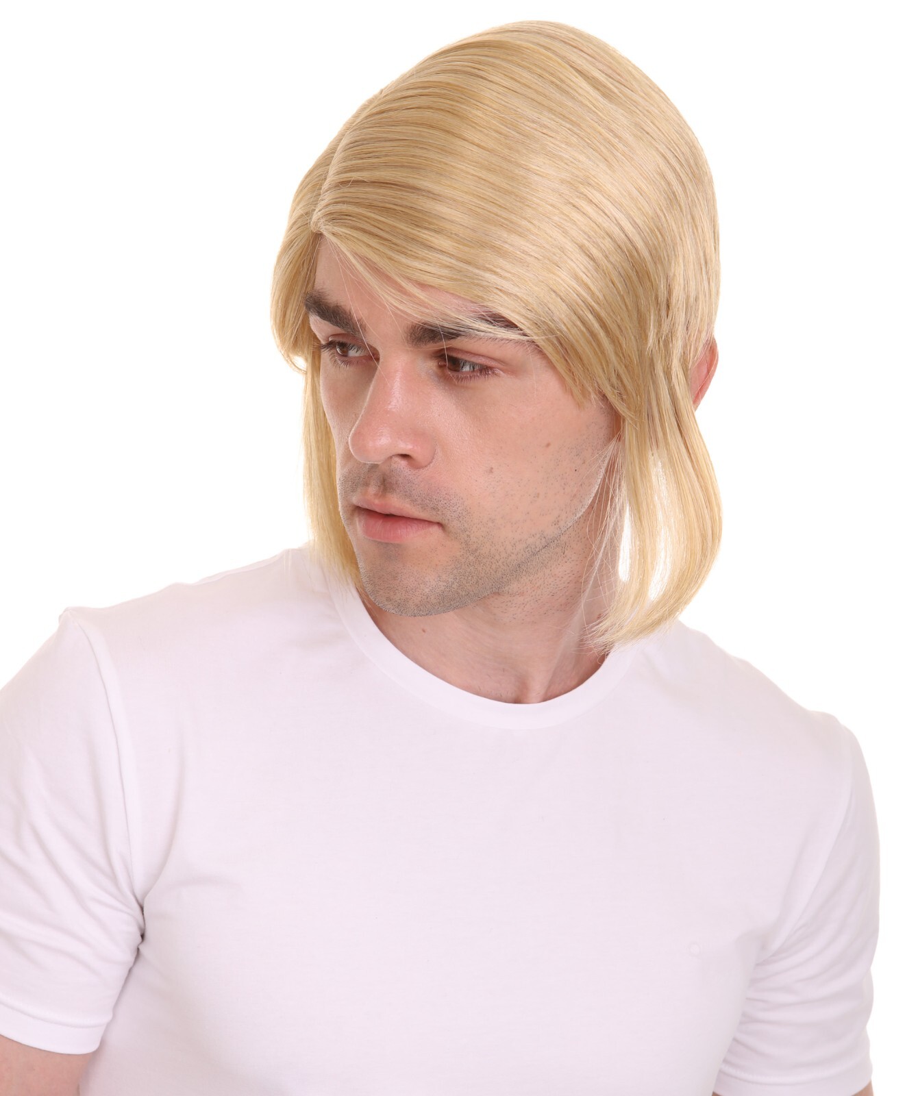 Adventure Gaming Wig, Blonde Video Game Wigs, Premium Breathable Capless Cap
